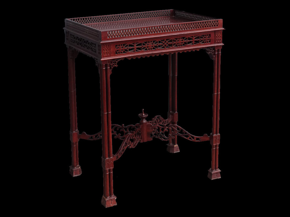 ヴィンテージ チッペンデール ティーテーブル マホガニー ヴィンテージ チッペンデール ティーテーブル マホガニー