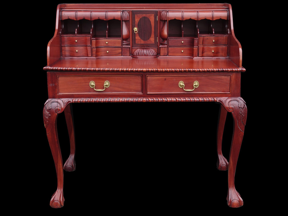 チッペンデール・ライティングデスク マホガニー チッペンデール・ライティングデスク マホガニー