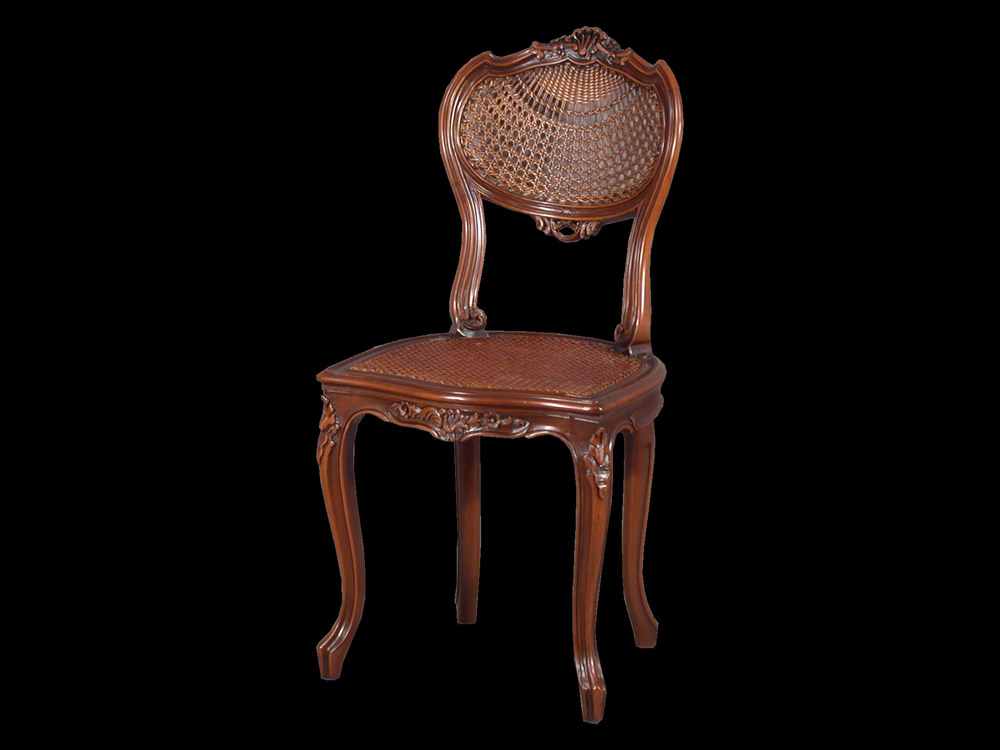 ルイ15世様式 サイドチェア ケインシート ルイ15世様式 サイドチェア ケインシート