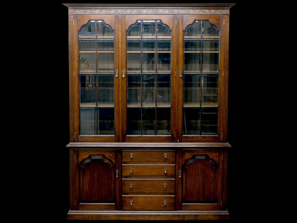 英国ヴィンテージ ブリティッシュ・ライブラリー・ブックケース オークソリッド 英国ヴィンテージ ブリティッシュ・ライブラリー・ブックケース オークソリッド